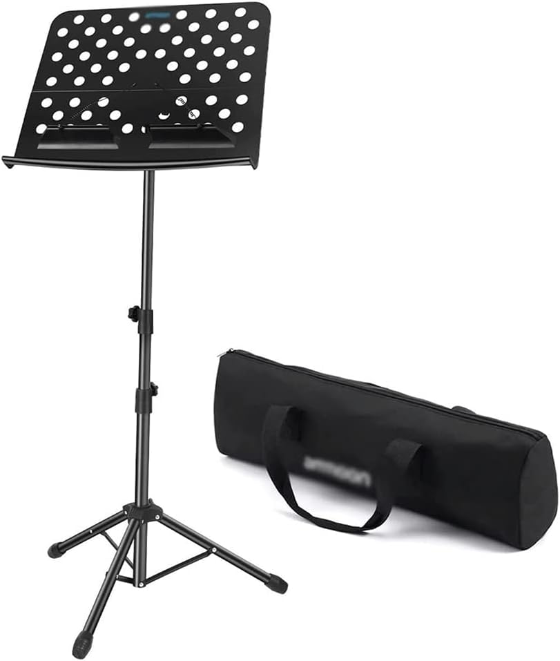 Music Stands Adjustable Height Music Holder Portable Folding Sheet Music Stands with Carry Bag Violin Guitar Book Holder