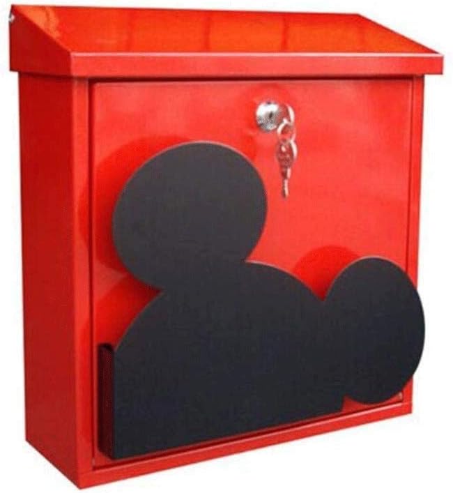 Outside Wall Mount Post Box Mailbox Letterbox Photography Props Mural Wedding Bar Cafe Window Display Outdoor Mailboxes Home Decoration (Color : D)