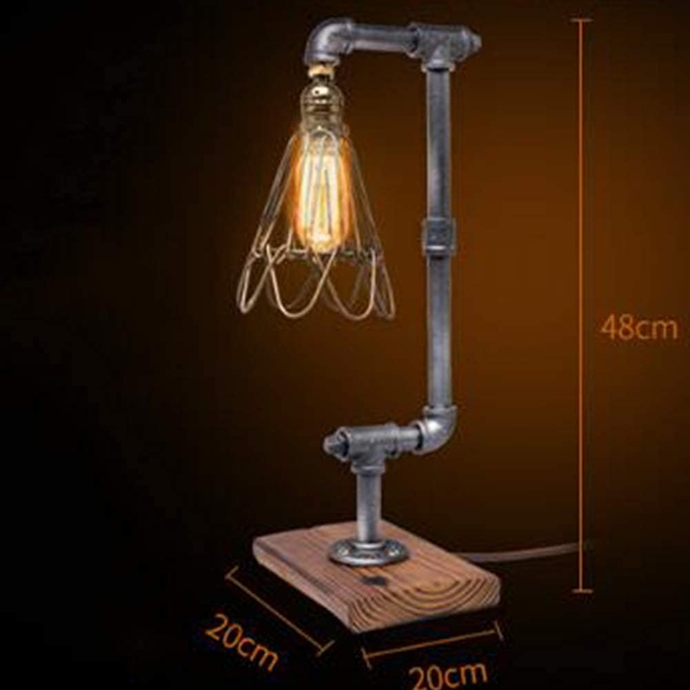 Desk Lamp Retro Industrial Wind Water Pipe Table Lamp Creative Bar Cafe Decoration Desk Lamp Dimmer Switch