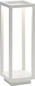 Zafferano, Home Pro Lamp, Rechargeable Cordless Table Lamp with Touch Controls, Suitable for Indoor and Outdoor, Dimmer, 3000 K, Height 11.6 Inches, White Color