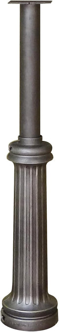 Special Lite Bradford Mailbox Post - Swedish Silver Cast Aluminum Post for Curbside Mailbox - SPK-590-SW