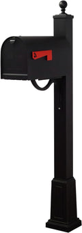 Special Lite Products Titan Steel Curbside Mailbox and Springfield Mailbox Post with Base