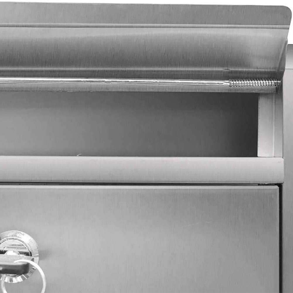 Letterboxes Locking Mailboxes Wall Mounted Vertical Key Lock Drop Mail Box Stainless Steel Cover Rust-Proof Metal Post Box