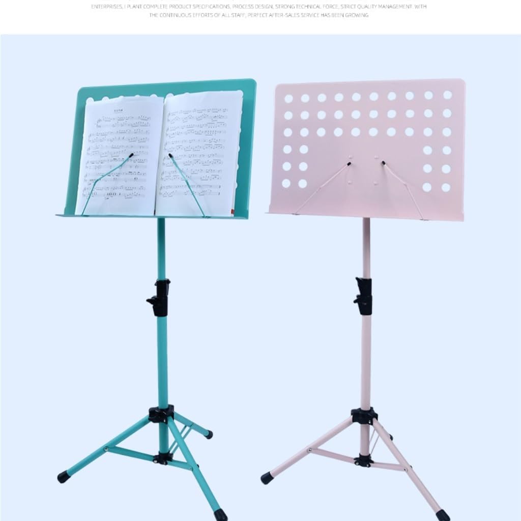 Music Stand Guitar Music Stand Portable Foldable Music Stand School Music Stand Guitar Drum Guzheng Violin Music Stand Sheet Music Stand(Pink)
