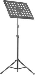 Portable Orchestral Music Stand with Lightweight, Sheet Music Stand Music Stands with Aluminum Alloy Adjustable Height, Music Holder for Violin Guitar Home Book