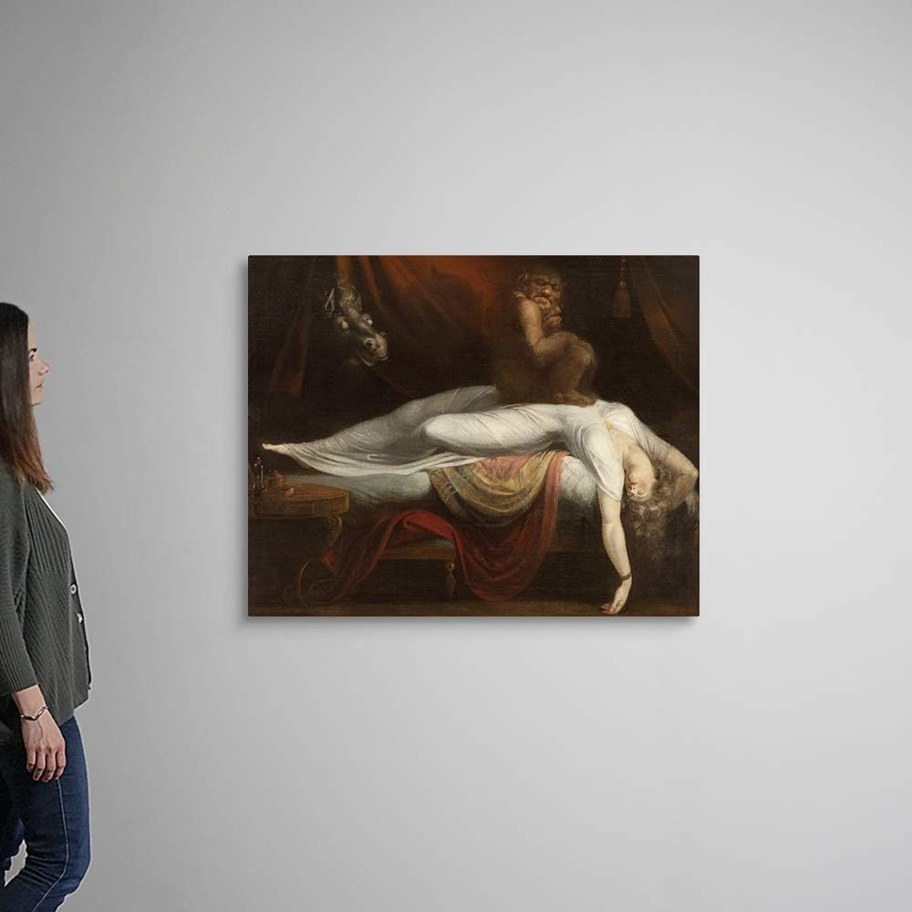 CANVAS ON DEMAND The Nightmare, 1781 Canvas Wall Art Print by Henry Fuseli, Figurative, Home Decor, Artwork, 45'x36'