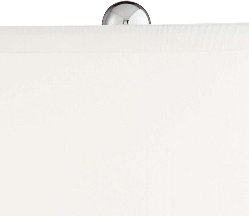 360 Lighting Cirrus Modern Style Accent Table Lamp 22' High Blue Gray Glazed Art Glass Off White Drum Shade Decor for Living Room Bedroom House Bedside Nightstand Home Office (Color May Vary)