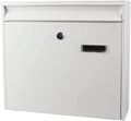 Wall Mount Drop Box Locking Mailboxes with Lock and Key Medium Capacity Post Box Metal Mailbox Simple and Stylish Mailbox Safer