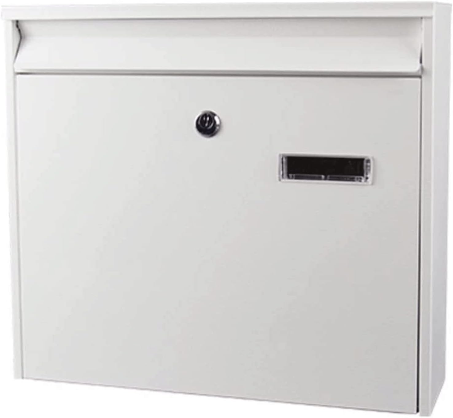 Wall Mount Drop Box Locking Mailboxes with Lock and Key Medium Capacity Post Box Metal Mailbox Simple and Stylish Mailbox Safer