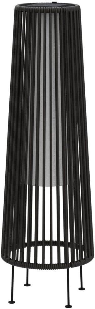 Grand patio Outdoor Floor Solar Light 2-Pack, Wicker Solar Patio Lamp Waterproof Outside Deck Lamp for Porch, Yard, Garden, Lawn Decorations - Dark Brown, Gordes 2 PCS