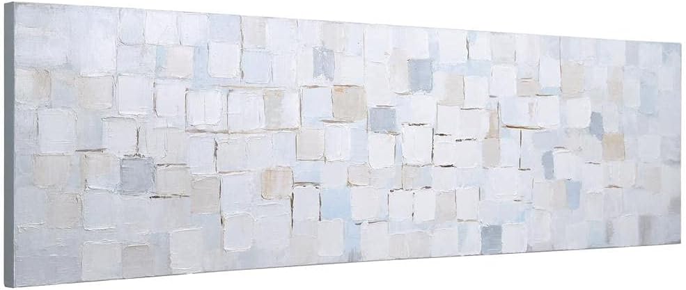 Empire Art Direct Abstract Wall Art Textured Hand Painted Canvas by Martin Edwards, Unframed, 20' x 72', Frozen Tundra