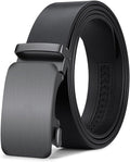 Men's Leather Belt Automatic Buckle Cowhide Without Interlayer Business