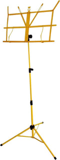 Sheet Music Stand, Lightweight Music Holder, Reinforced Folding Music Stands, Portable and Height-Adjustable, Sheet Music Folder & Clip Holder, for Guitar, Ukulele, Violin Players (Yellow)