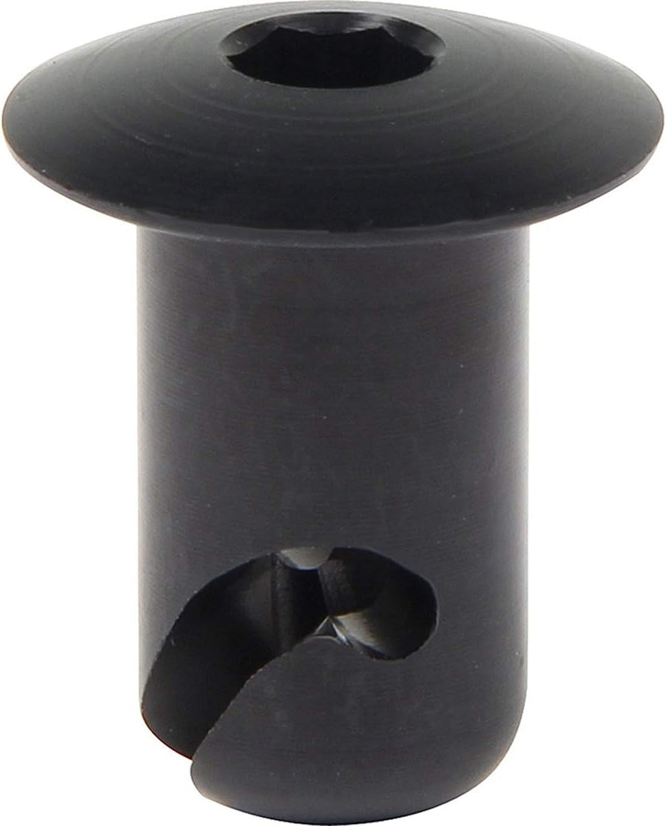 7/16' Black Aluminum Dzus Button Dome Allen Head Quarter Turn Fasteners .500 (100)