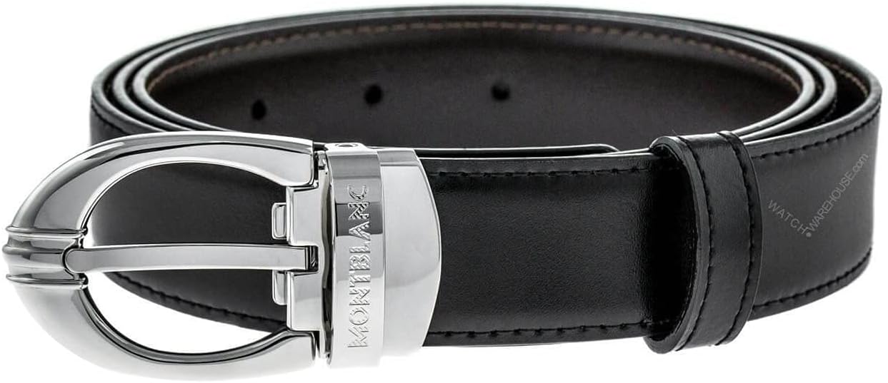 Montblanc 106148 Classic Oval Men's Leather Reversible Belt