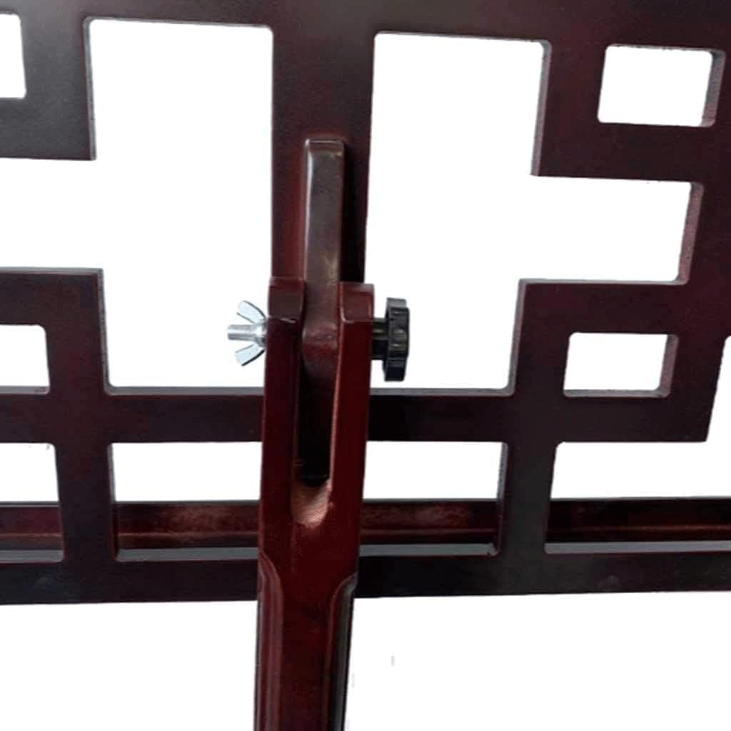 Music Stands Retro Solid Wood Music Holder Portable Sheet Music Stands for Guitar Guzheng Violin Book Stands Adjustable Angle,