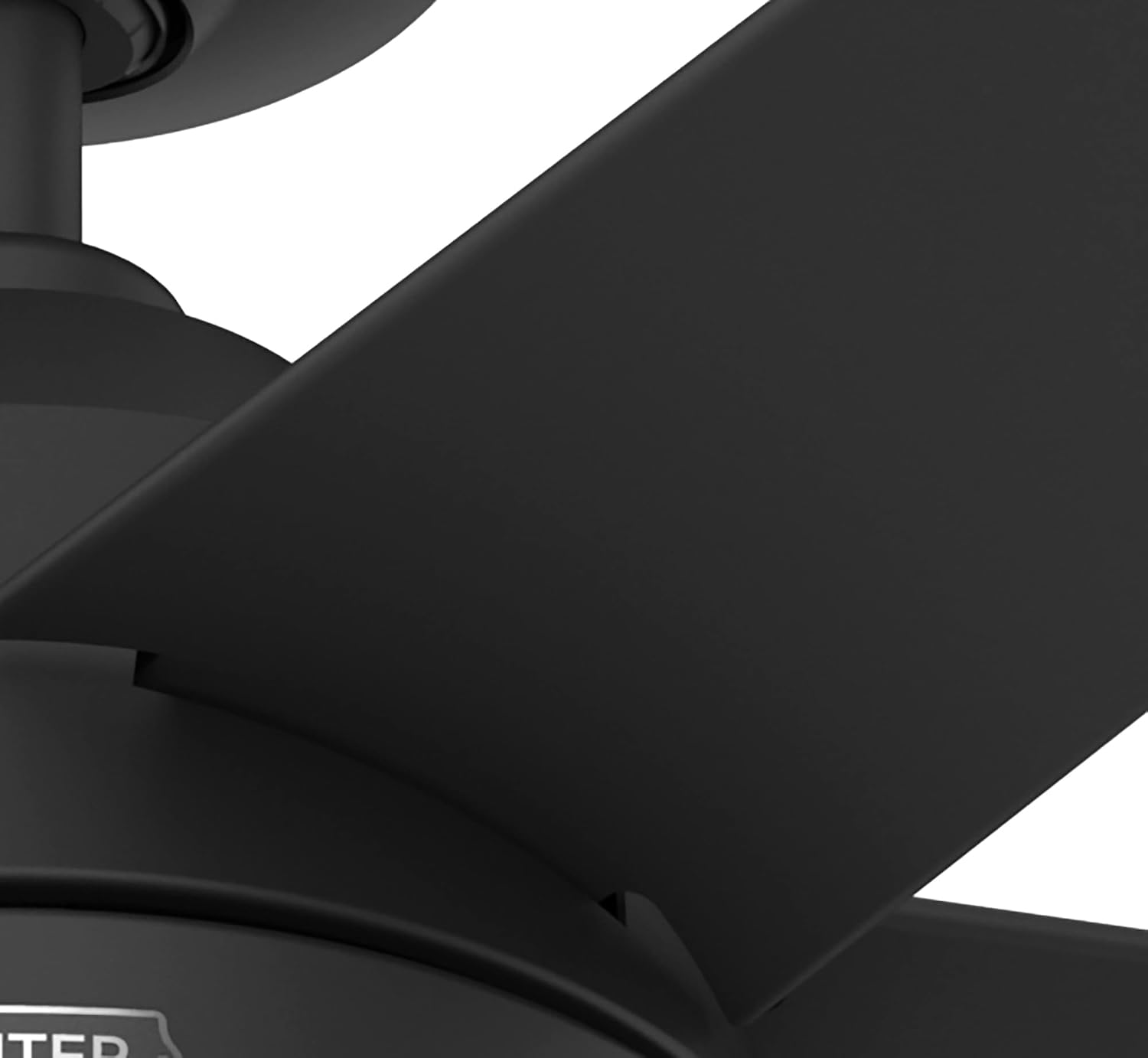 Hunter Skyflow 52 inch Indoor/Outdoor Ceiling Fan with Light and Wall Control, Matte Black Ceiling Fan, 3 Speed WhisperWind Motor, 52589, for Coastal Patios, Pergolas, Bedrooms, or Living Rooms