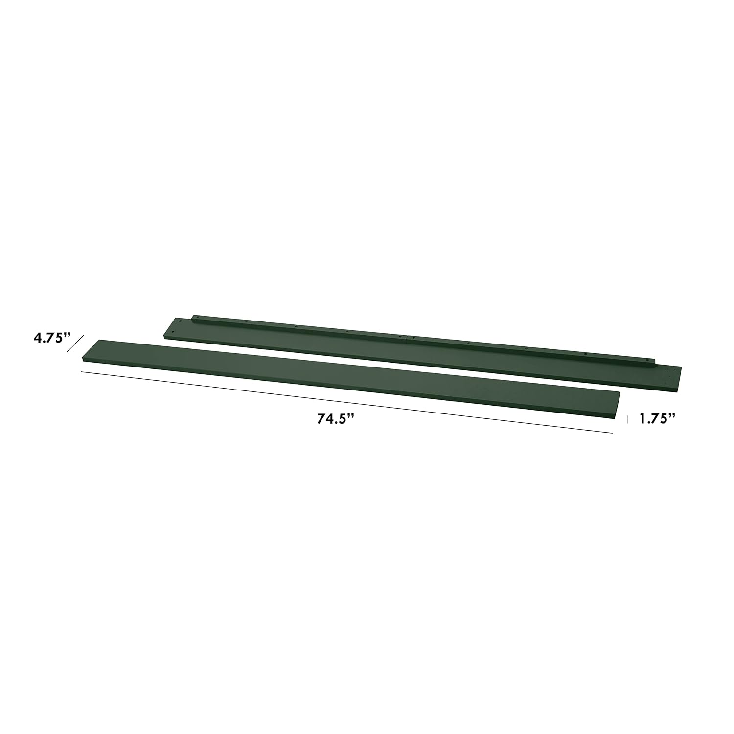 Davinci Hidden Hardware Twin/Full Size Bed Conversion Kit (M5789) in Forest Green
