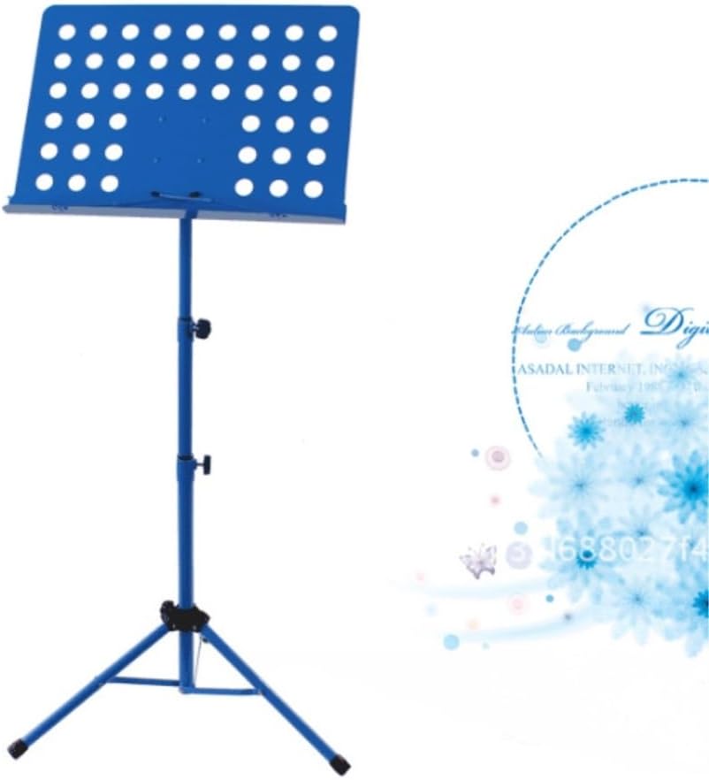 Music Stand Foldable Music Stand, Drum Stand, Violin Music Stand, Guitar Music Stand, Erhu, Guzheng Music Stand, Piano Sheet Music Stand(Blue)