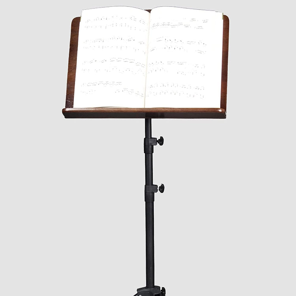 Sheet Music Stand,Music Stands Adjustable Height Music Holder Portable Foldable Sheet Music Stands for Guitar Violin Book Stands Laptop Stand (Brown)
