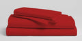 800 Thread Count-4Pcs Bedding Set 100% Cotton Bed Sheets, Red Cal-King Sheets Set, Long-Staple Combed Cotton, Sateen Weave for Soft & Cozy Cotton, Fits Mattress Upto 15'' Deep Pocket