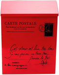 Suggestion Box Mailbox Complaint Suggestion Box Wall Mounted Mailbox Fashion Bucket Newspaper Boxes Metal Letter Post Mailbox Retro American Pastoral Mailbox Mailboxes for Outside Post Mount ( Color :