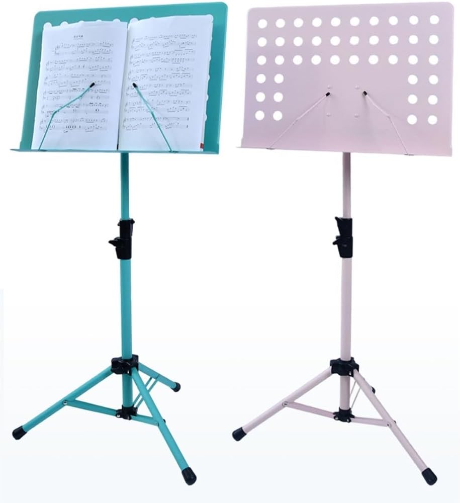 Music Stand Guitar Music Stand Portable Foldable Music Stand School Music Stand Guitar Drum Guzheng Violin Music Stand Sheet Music Stand(Pink)