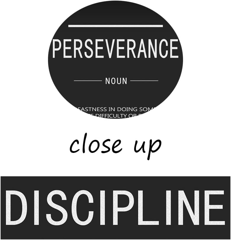 Motivational Canvas Office Print Wall Art Inspirational Picture Discipline Perseverance Leadership Noun Poster Painting Inspiring Artwork for Home Living Room Office Decor Ready to Hang[72''Wx 36''H]