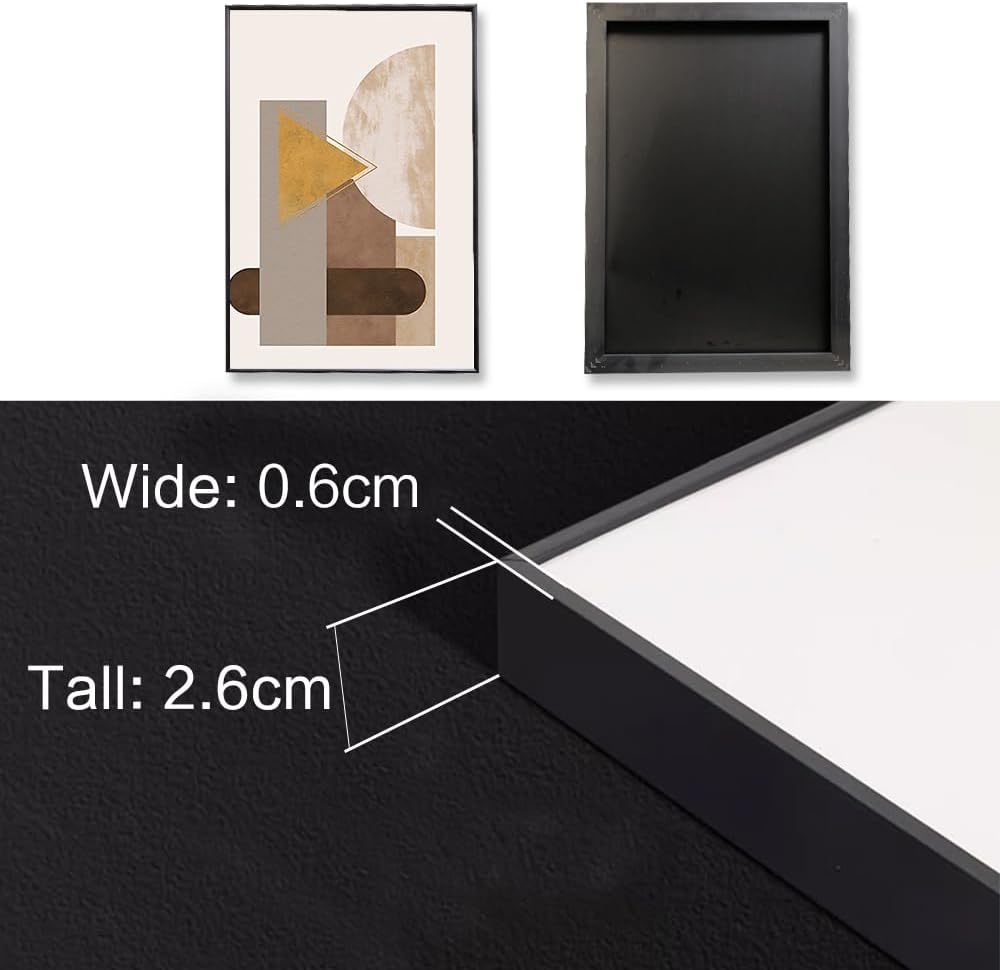 QKF Extra Large Framed Canvas Wall Art Geometric Minimalist Home Wall decor Living Room Bedroom Decoration Painting Tall wall Poster Printing 24' X 32' 3 Pieces