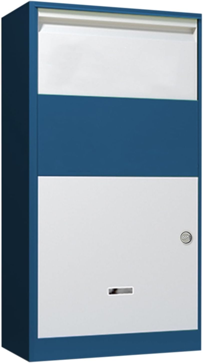 Metal Mailbox with Combination Lock Standing Outdoor MailBoxes Water Proof Home Mailboxes with Shockproof Foam Padding Inside