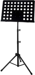 Music Stand Black Sheet Music Stand Portable Music Stand for Guitar Players Ukulele Violin Players Metal Tripod Stand Music Clip Holder Book Stand