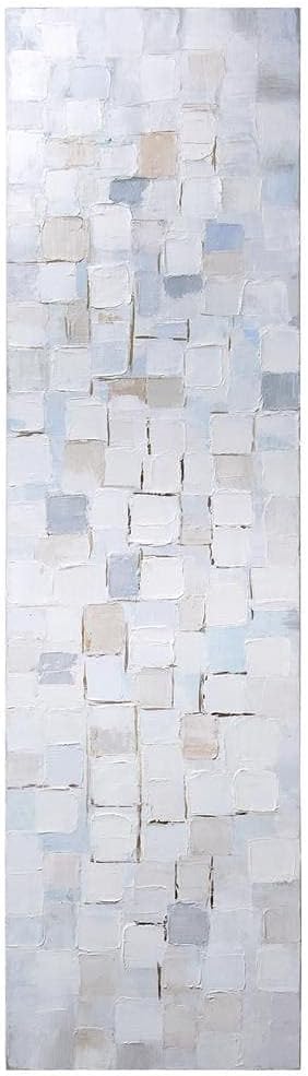 Empire Art Direct Abstract Wall Art Textured Hand Painted Canvas by Martin Edwards, Unframed, 20' x 72', Frozen Tundra