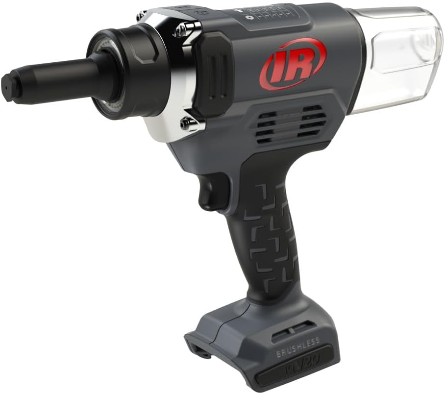 Ingersoll Rand V3121 20V Cordless Blind Rivet Tool, 1' Stroke, 4500lb Pulling Force, 1/4' Rivet Diameter, Bare Tool