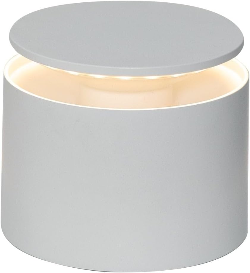 Zafferano, Push-Up Lamp, Rechargeable Cordless Table Lamp with Touch Controls, Also Usable as an Outdoor Lamp, Dimmer, 2200-3000 K, Height 80-100 cm, White Colour