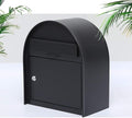Wall Mounted Post Box Parcel Drop Box Delivery Box Security Lockbox Wall Mounted Post Box European Metal Letterbox Mailbox with Cover Lockable Letterbox Parcel Box Drop Box 925