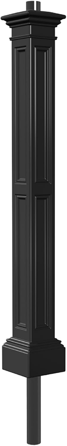Mayne Liberty Heavy Duty Outdoor Lamp Post with Mount - Easy Install for Porch & Patio Lights, Weather & Fade Resistant, Shock Resistant, Long Lasting Outdoor Lighting Fixtures, Black