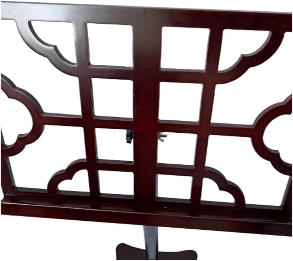 Music Stands Retro Solid Wood Music Holder Portable Sheet Music Stands for Guitar Guzheng Violin Book Stands Adjustable Angle,