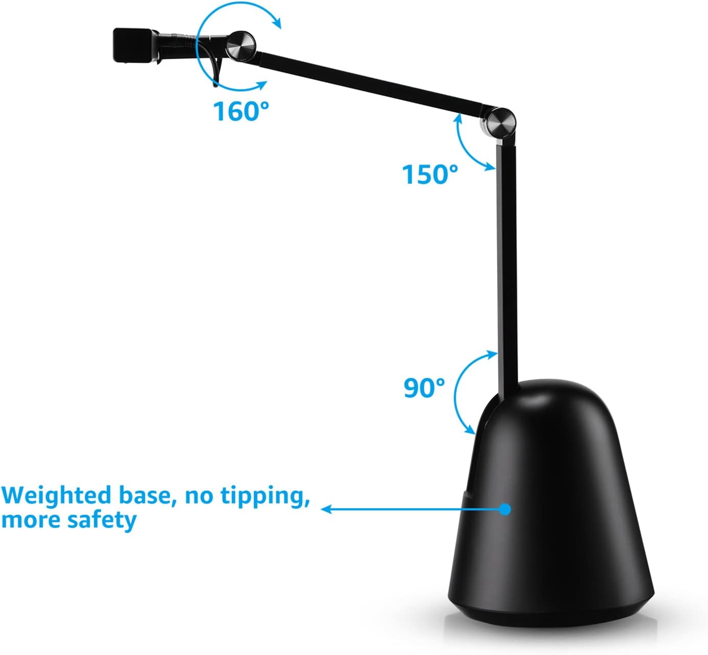 ESCENA Piano Lights for Upright Piano, 12W Professional Eye-Care Led Piano Lamps with Auto-Dimming, 3000K-6000K, 2H Timer CRI 95, Dimmable Music Stand Light, Steady Base, ETL Listed, Black
