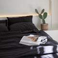 Grey Color Stonewashed Duvet Cover Set Cotton Duvet Cover - with Button - Duvet Cover Twin Full Double Queen King Toddler -Cotton Grey Color Bedding Sets (California King)