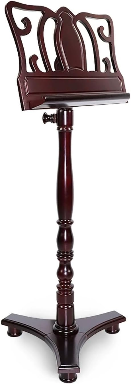Music Holder Vintage Wooden Sheet Music Stand for Sheet Music Professional Traditional Adjustable Music Stand for Guitar and Violin Players(B)