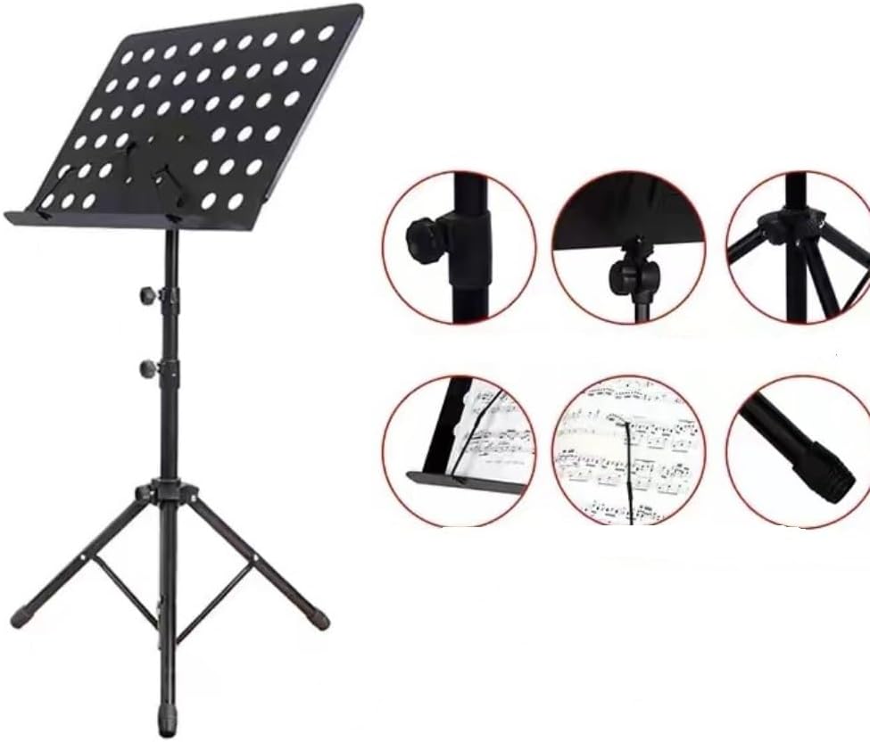 Music Stand Orchestra Song Stand Medium-sized Music Stand Guitar Guzheng Erhu Drum Music Stand Training Music Stand Sheet Music Stand(Small)