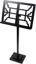 Music Stand Professional Wooden Orchestra Sheet Music Stand Angle Adjustable Laptop Stand - Portable Violin Guitar Music Book Holder Book Stand (Color : Red Size : B) (Black B)