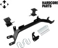 Hardcore Parts 4' Drop Axle Lift Kit for EZGO Marathon (1975-1993) Electric Golf Cart with 10' Machined/Black 'Lancer' Wheels and 20'x10'-10' DOT rated All-Terrain tires