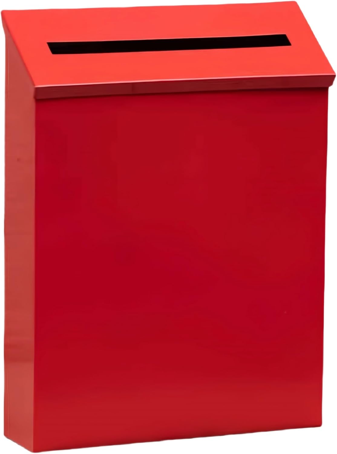 Modern Wall Mounted Mailbox with Large Storage Capacity, Metal Mailbox Hanging Secure Postbox for Office Business Home School Outdoor Indoor Use