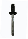 Aluminum T Style Blind Rivet with Steel Mandrel, Dome Head, Black Finish, 1/4' Diameter X .032-.140 Grip Range (Pack of 1,000)