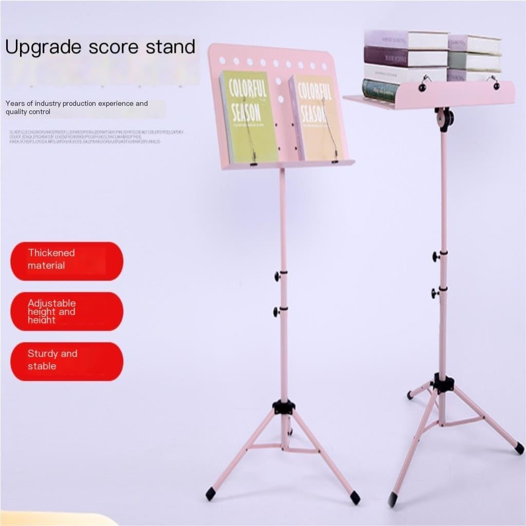 Music Stand Music Stand Guzheng Guitar Stand Drum Stand Music Stand Convenient For Home Performance Violin Stand Sheet Music Stand(Pink,B)
