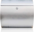 Mailbox Stainless Steel Wall-Mounted Postbox Waterproof Creative Letter Box Decoration Family Retro