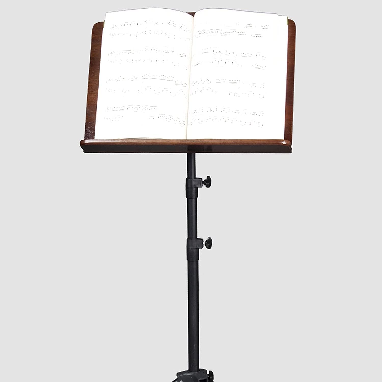 Music Stands Adjustable Height Music Holder Portable Foldable Sheet Music Stands for Guitar Violin Book Stands Laptop Stand，A