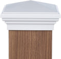 6x6 Pyramid Post caps (14-Pack) Fits Post Measuring 5.5'x5.5' up to 5.75'x5.75'. Made Out of UV Stable Polymer Longest Lasting 6x6 Deck Post Cap on Market. Made by Atlanta Post Caps (White)