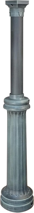 Special Lite Bradford Mailbox Post - Verde Green Cast Aluminum Post for Curbside Mailbox - SPK-590-VG